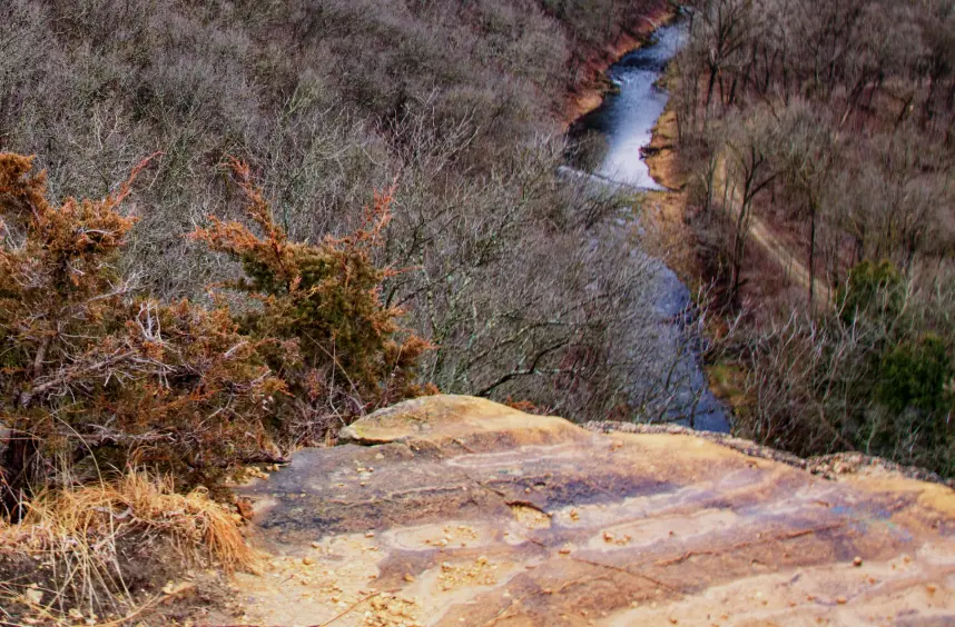 Chimney Rock overlook at Whitewater State Park