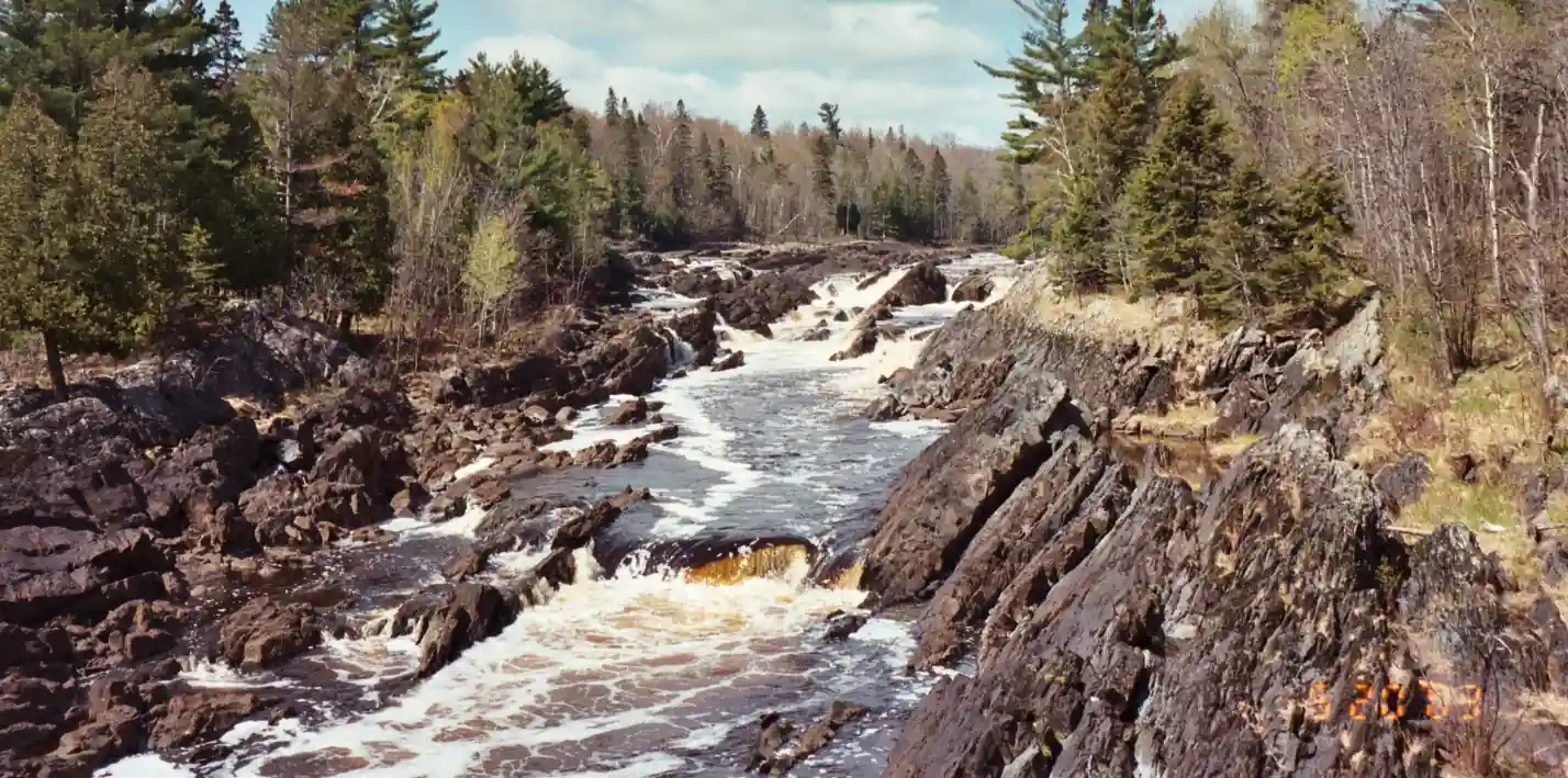Jay Cooke State Park St. Louis River gorge and swinging bridge