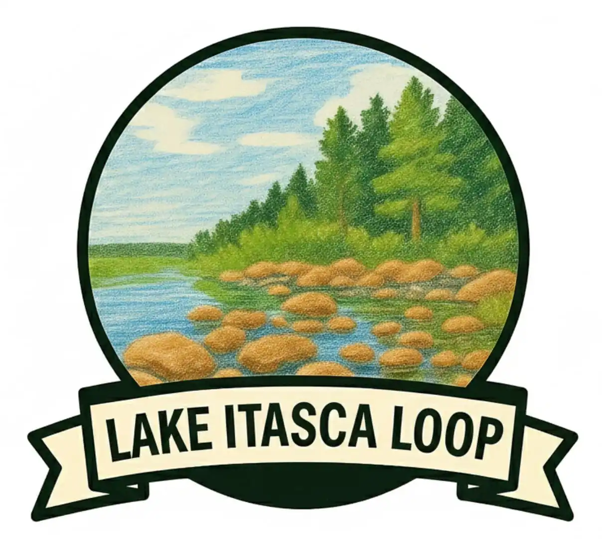 Placeholder badge for Lake Itasca Loop Trail