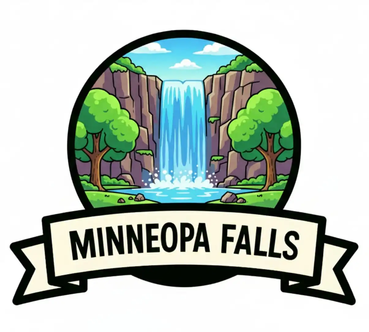 Minneopa Falls - Bison Trail badge