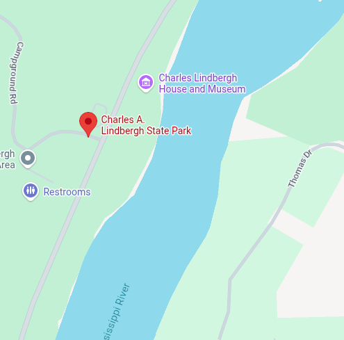 Trailhead map preview for Charles A. Lindbergh State Park