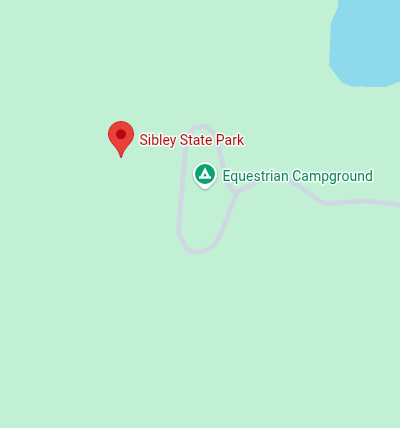 Trailhead map preview for Sibley State Park