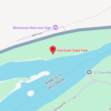 Trailhead map preview for Glacial Potholes Trail