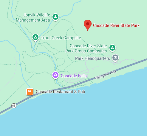 Trailhead map preview for Cascade River State Park