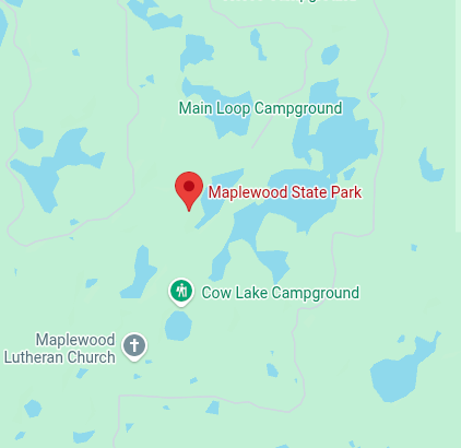 Trailhead map preview for Maplewood State Park