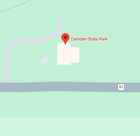 Trailhead map preview for Camden State Park